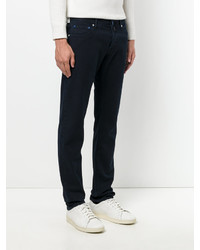 Pantalon en coton bleu marine Jacob Cohen