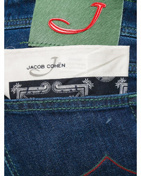 Pantalon en coton bleu marine Jacob Cohen