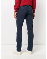 Pantalon en coton bleu marine Jacob Cohen