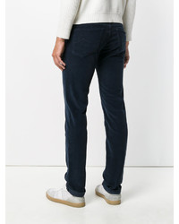 Pantalon en coton bleu marine Jacob Cohen