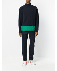 Pantalon en coton bleu marine Marni