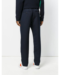 Pantalon en coton bleu marine Marni