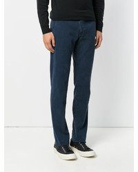 Pantalon en coton bleu marine Jacob Cohen