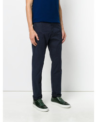 Pantalon en coton bleu marine Kenzo