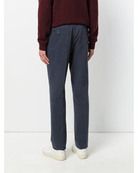 Pantalon en coton bleu marine Corneliani