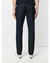 Pantalon en coton bleu marine Armani Jeans