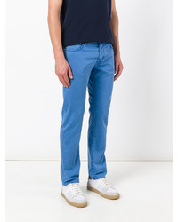 Pantalon en coton bleu Jacob Cohen