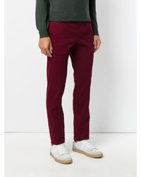 Pantalon en coton bordeaux Etro