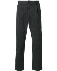 Pantalon en coton gris foncé Closed