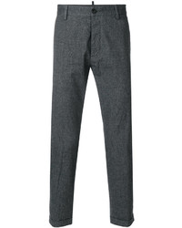 Pantalon en coton gris foncé DSQUARED2