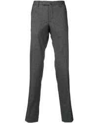 Pantalon en coton gris foncé Incotex