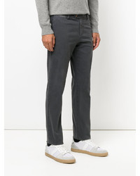 Pantalon en coton gris foncé Eleventy