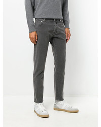 Pantalon en coton gris foncé Jacob Cohen