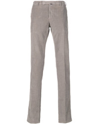 Pantalon en coton gris Incotex