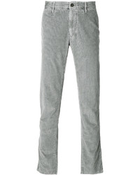 Pantalon en coton gris Incotex