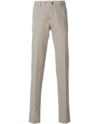 Pantalon en coton gris Incotex