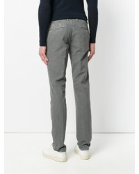 Pantalon en coton gris Incotex