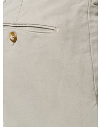 Pantalon en coton gris Incotex