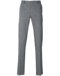 Pantalon en coton imprimé gris