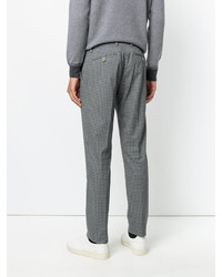 Pantalon en coton imprimé gris Etro