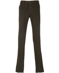 Pantalon en coton marron foncé Pt01