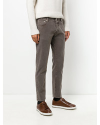 Pantalon en coton marron Jacob Cohen