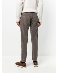 Pantalon en coton marron Jacob Cohen