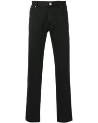 Pantalon en coton noir Armani Jeans