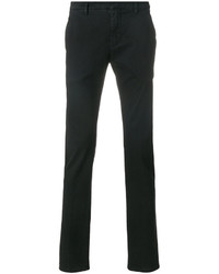 Pantalon en coton noir Dondup