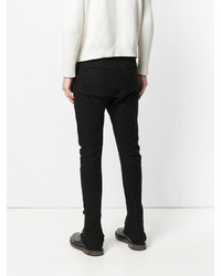 Pantalon en coton noir Masnada