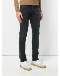 Pantalon en coton noir Dondup