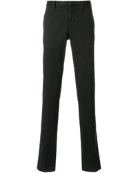 Pantalon en coton noir Incotex