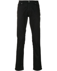 Pantalon en coton noir Moschino