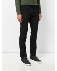 Pantalon en coton noir Jacob Cohen