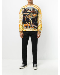 Pantalon en coton noir Moschino