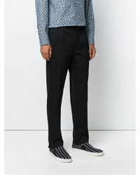 Pantalon en coton noir Salvatore Ferragamo