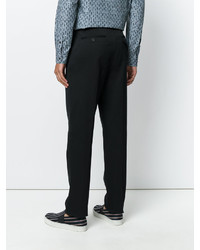 Pantalon en coton noir Salvatore Ferragamo