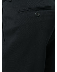 Pantalon en coton noir Salvatore Ferragamo