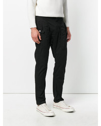 Pantalon en coton noir Helmut Lang