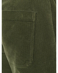 Pantalon en coton olive AMI Alexandre Mattiussi