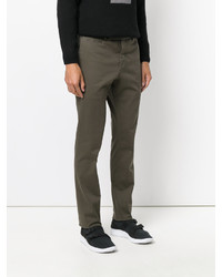 Pantalon en coton olive Fendi