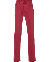 Pantalon en coton rouge