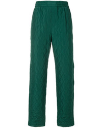 Pantalon en coton vert MSGM