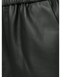 Pantalon en cuir noir Drome