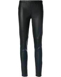 Pantalon en cuir noir MICHAEL Michael Kors