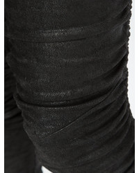 Pantalon en cuir noir Ilaria Nistri