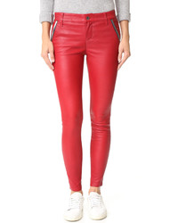 Pantalon en cuir rouge RtA