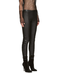 Pantalon en dentelle noir Haider Ackermann