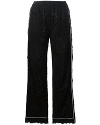 Pantalon en dentelle noir Dolce & Gabbana