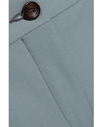 Pantalon en laine bleu clair Miu Miu